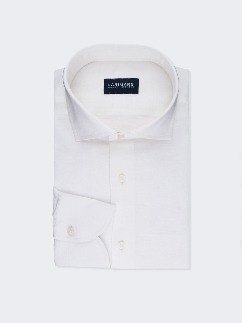 White | Cotton Linen Blend Shirt