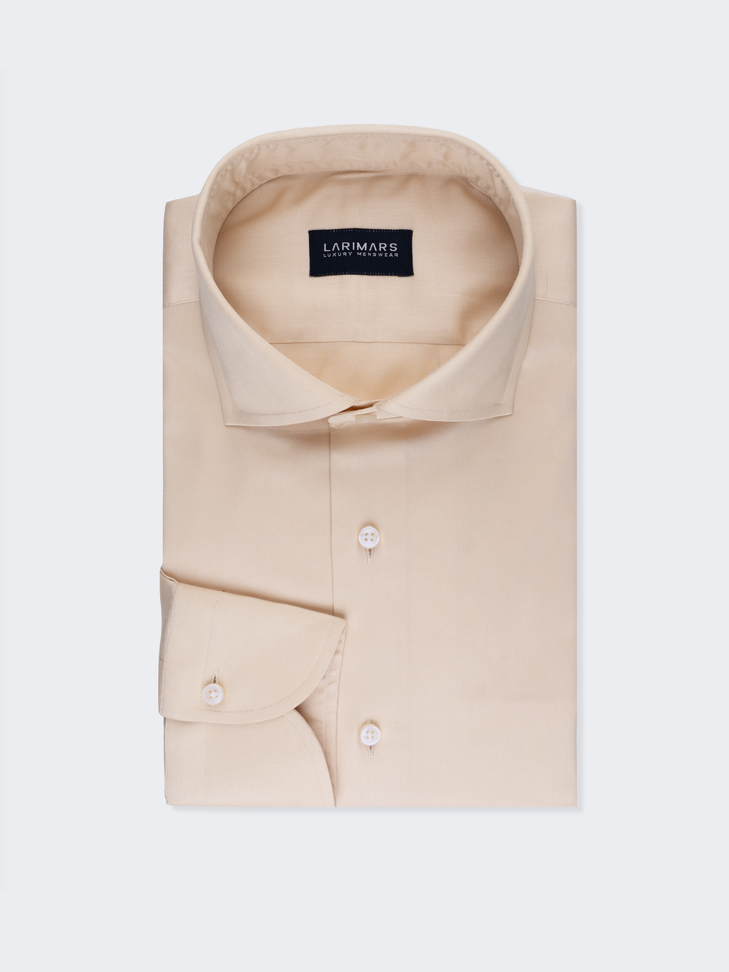 Beige Satin | Cotton Shirt