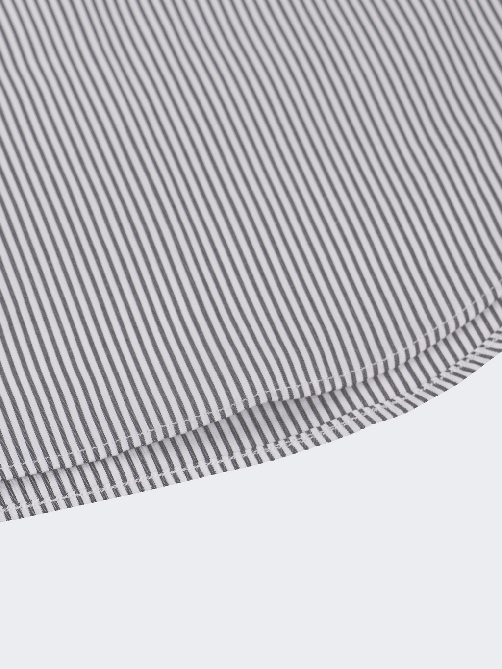 Black Pencil Stripe | Easy Iron