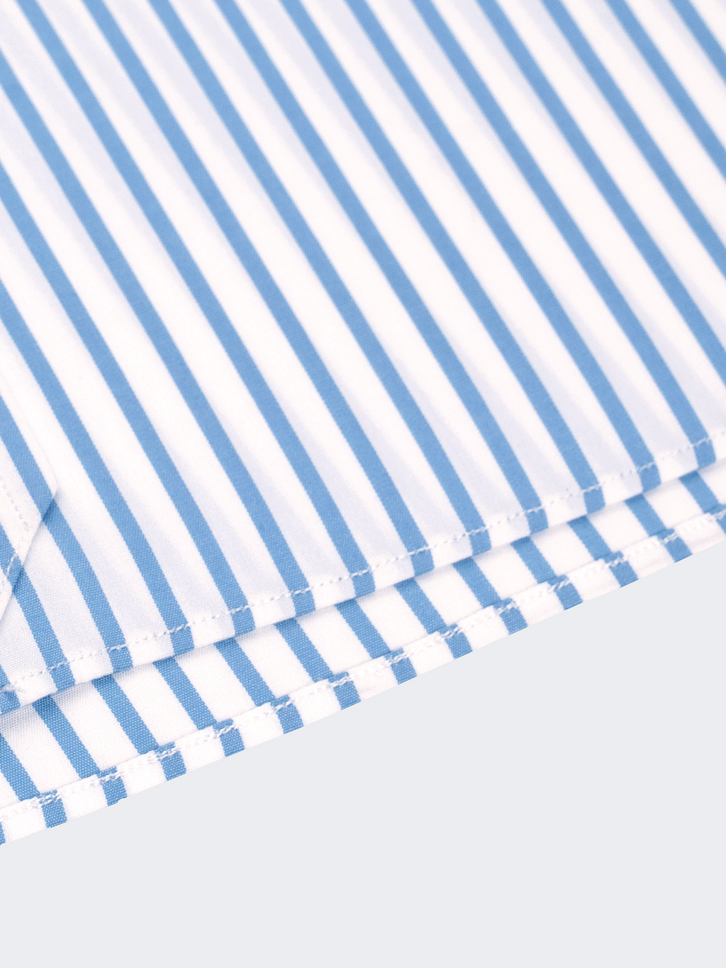Light Blue Reverse Stripe | Double Button Collar