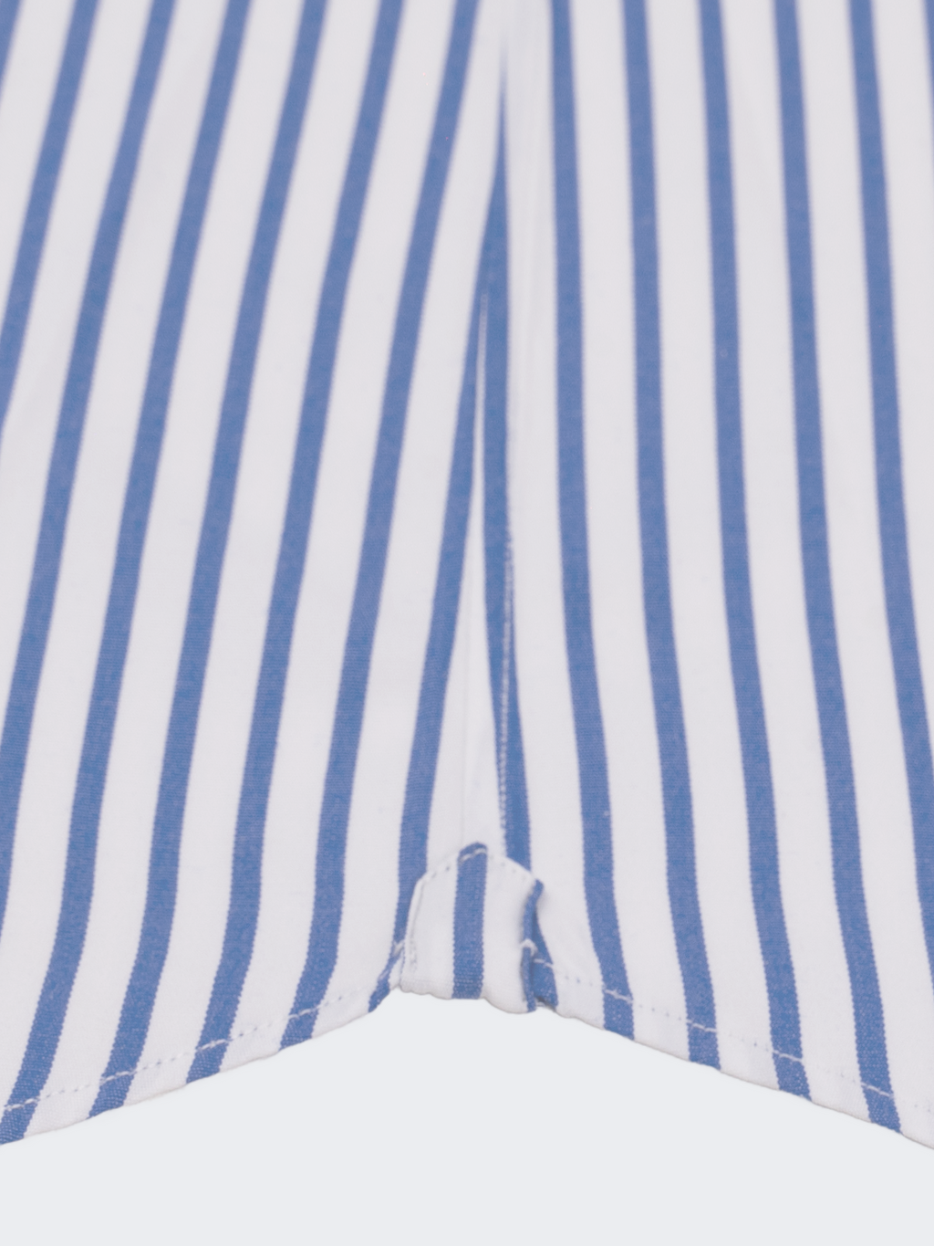 Blue Reverse Stripe | Double Button Collar