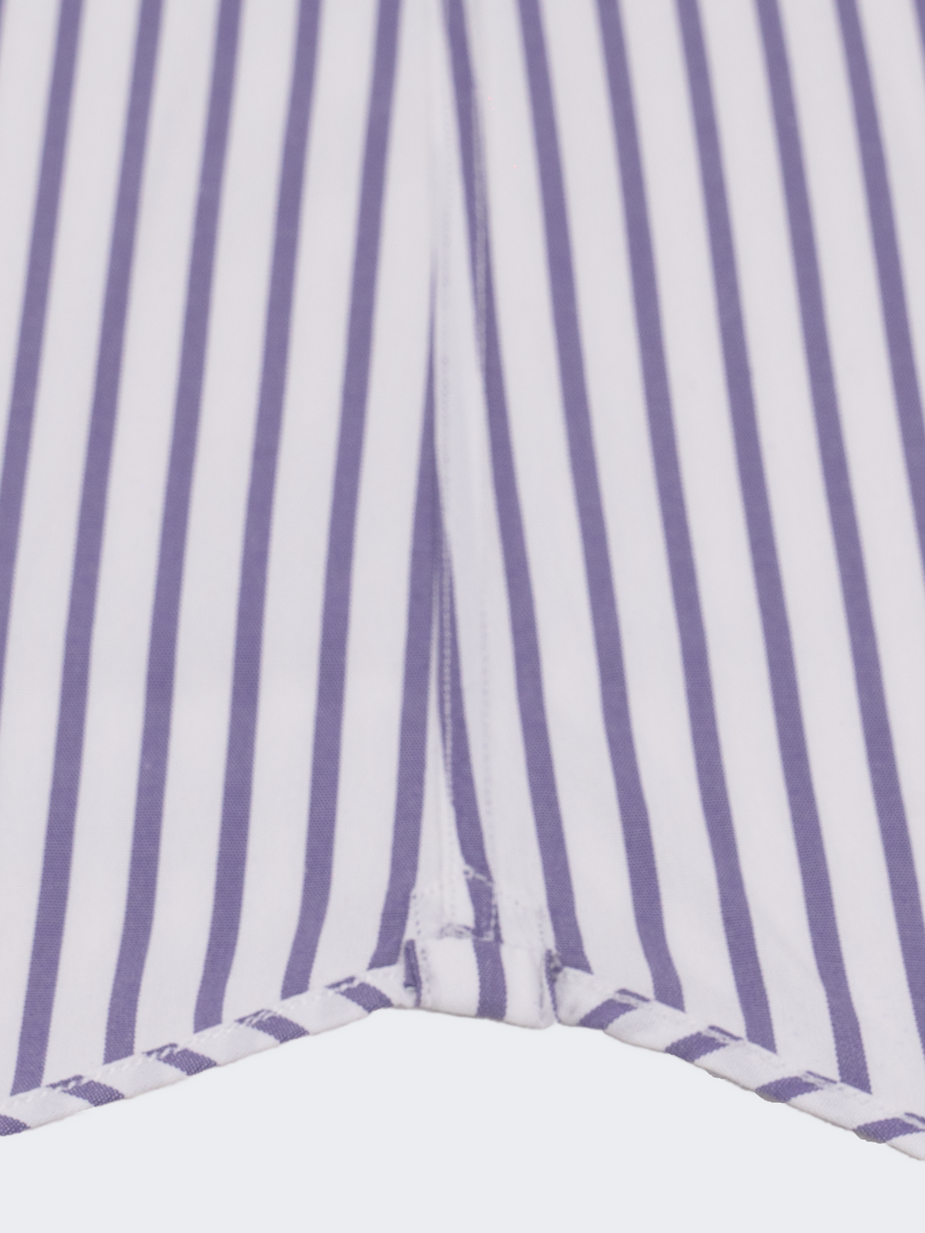 Purple Reverse Stripe | Double Button Collar