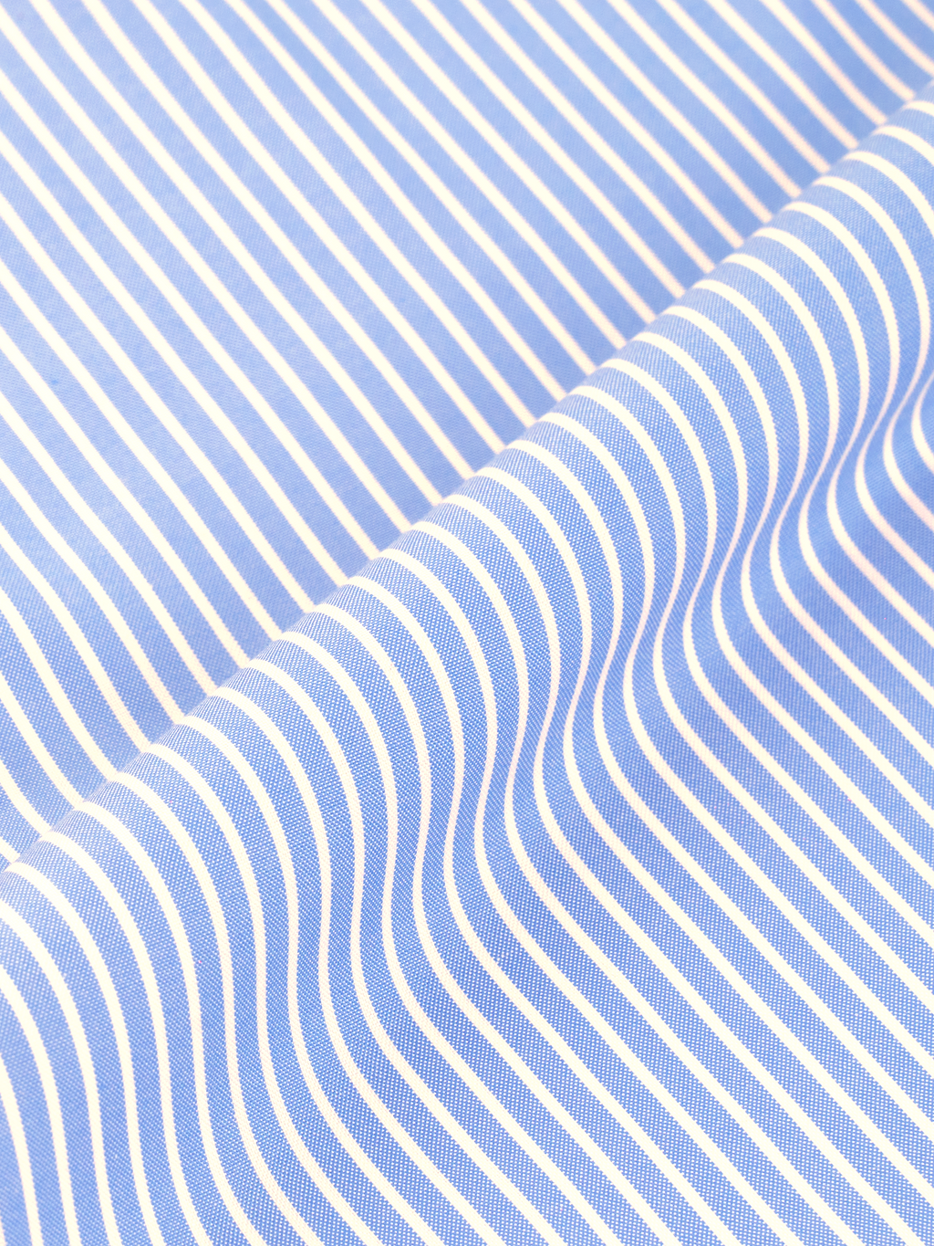 Medium Blue Texture Stripe | Easy Iron