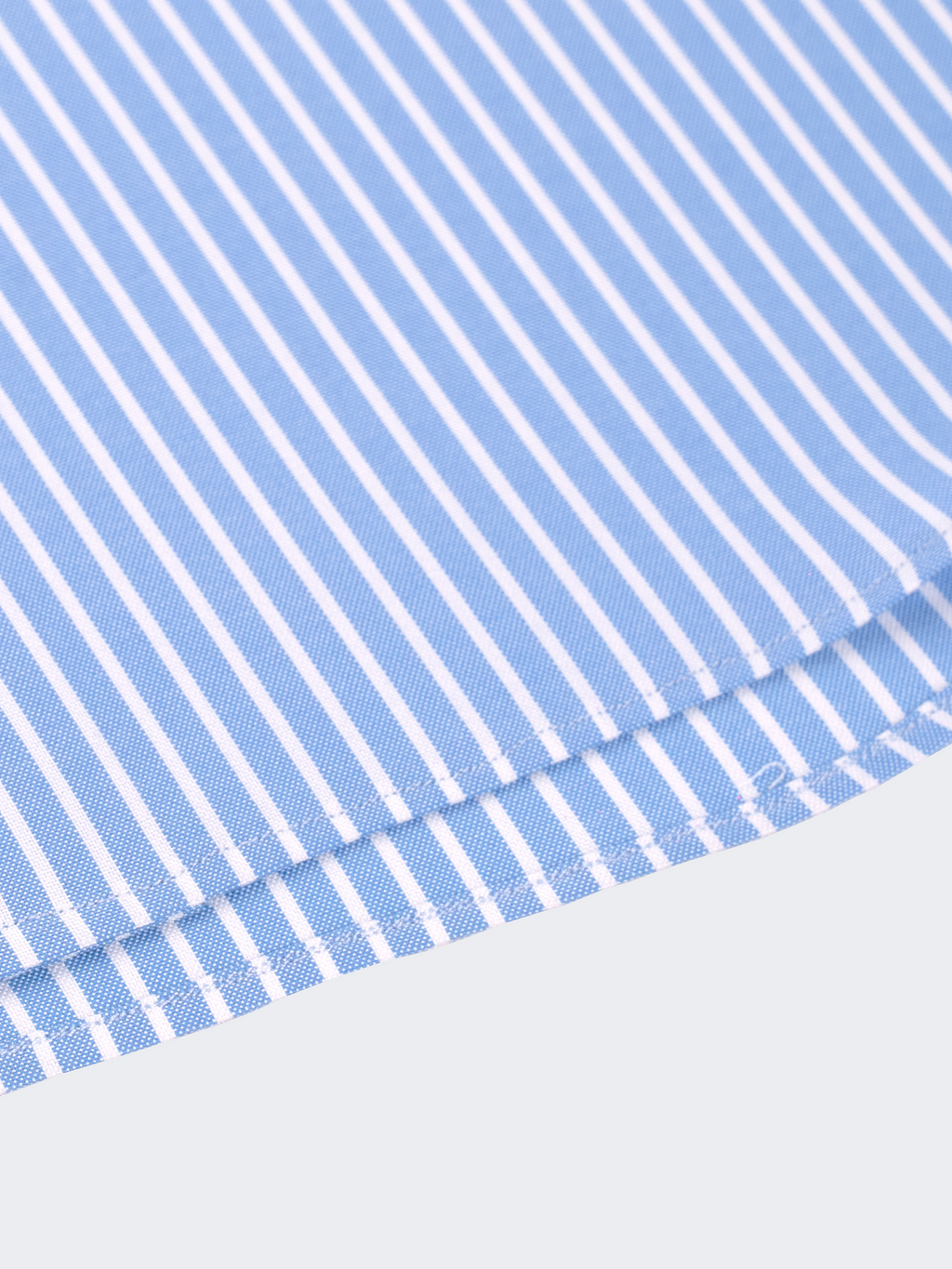 Medium Blue Texture Stripe | Easy Iron