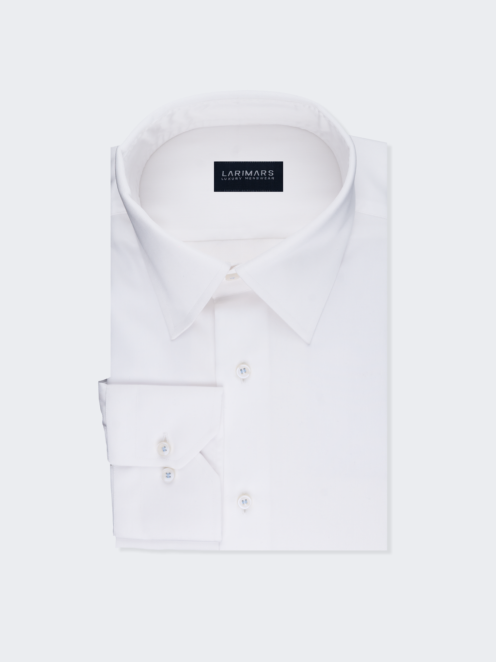 White Micro Rib Texture Shirt