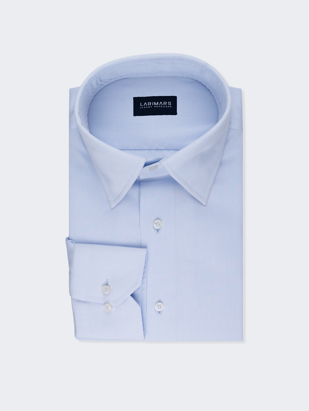 Light Blue Micro Rib Texture Shirt