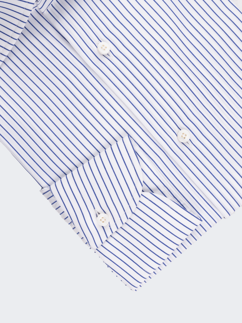 Blue Pencil Stripe | Easy Iron