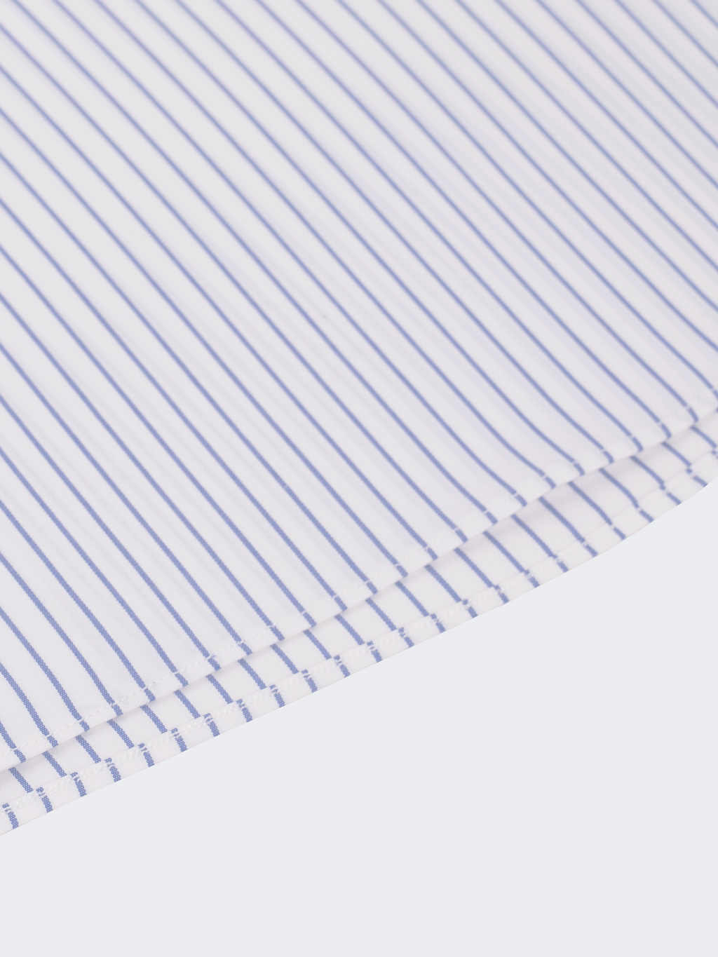 Blue Pencil Stripe | Easy Iron