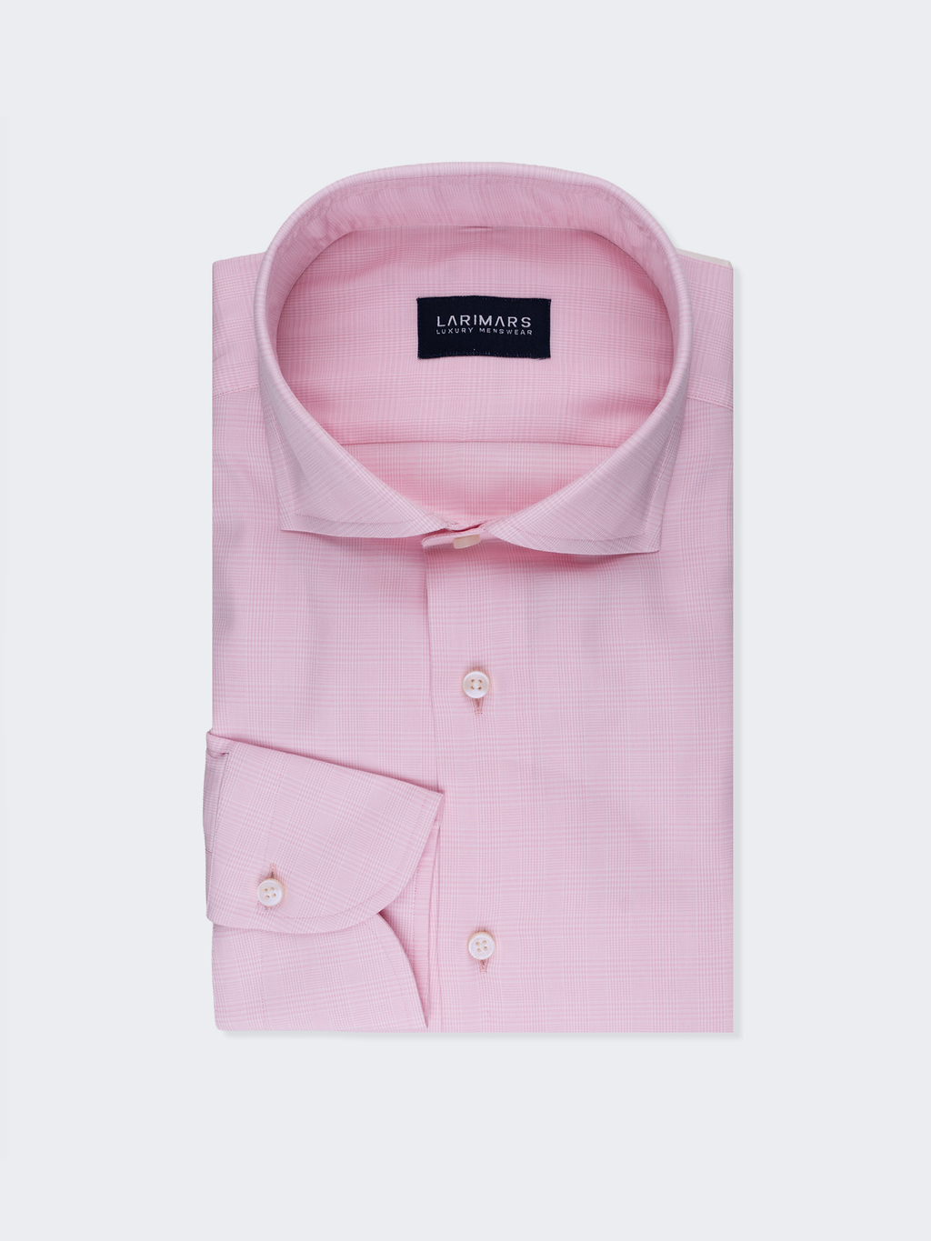Pink Prince of Wales Check | Cotton Shirt