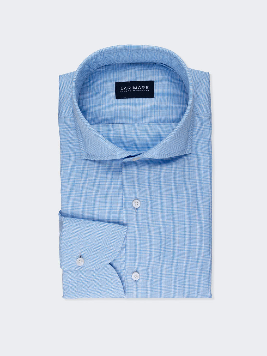 Blue Prince of Wales Check | Cotton Shirt