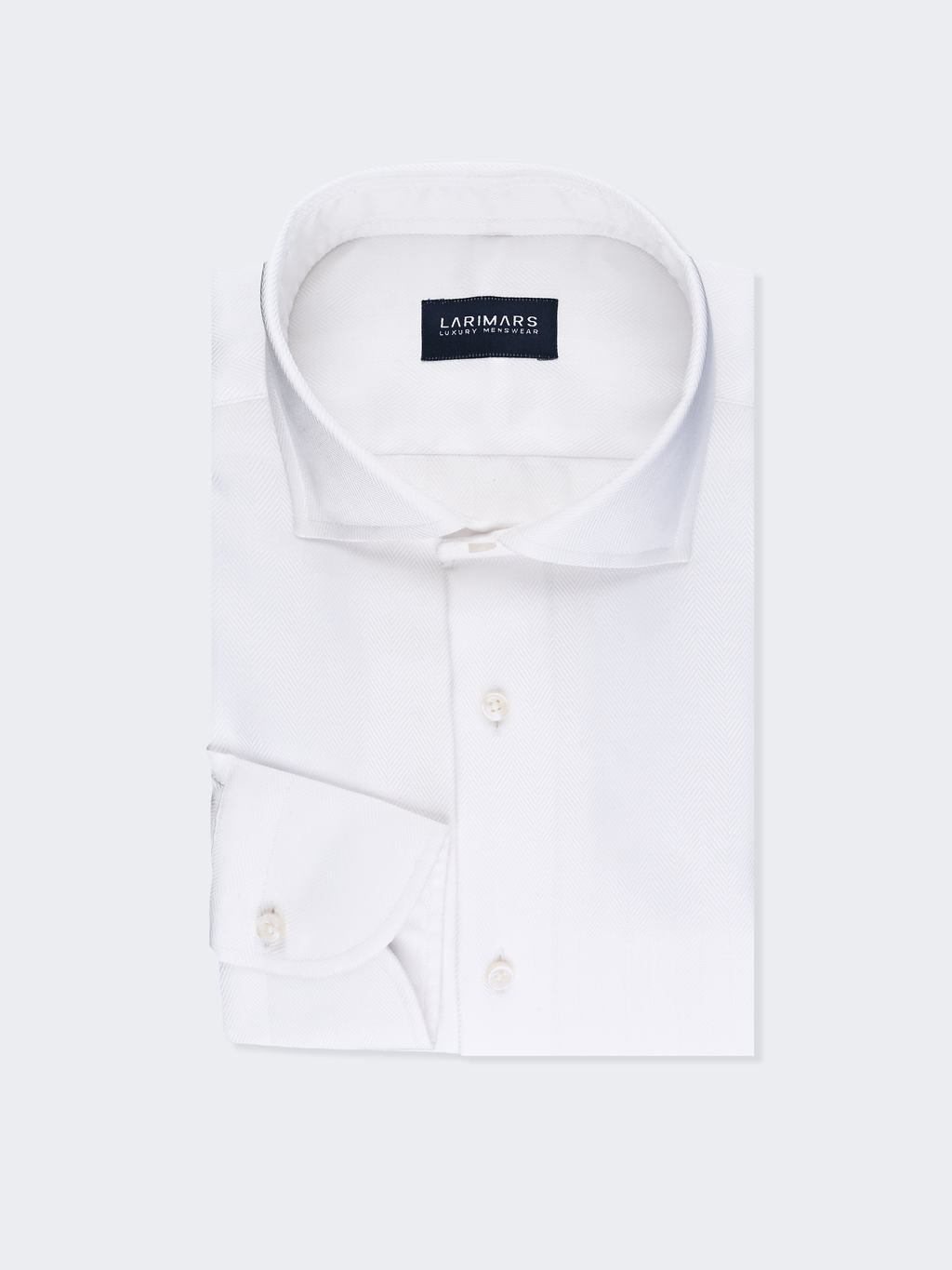 White Herringbone | Cotton Shirt