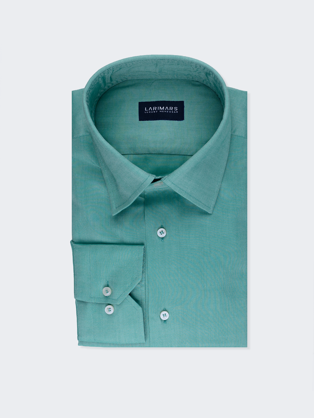 Teal Pinpoint | Cotton Dress Shirt