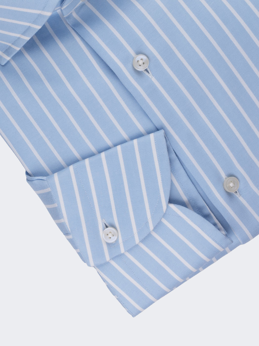 Light Blue Reverse Stripe | Cotton Shirt