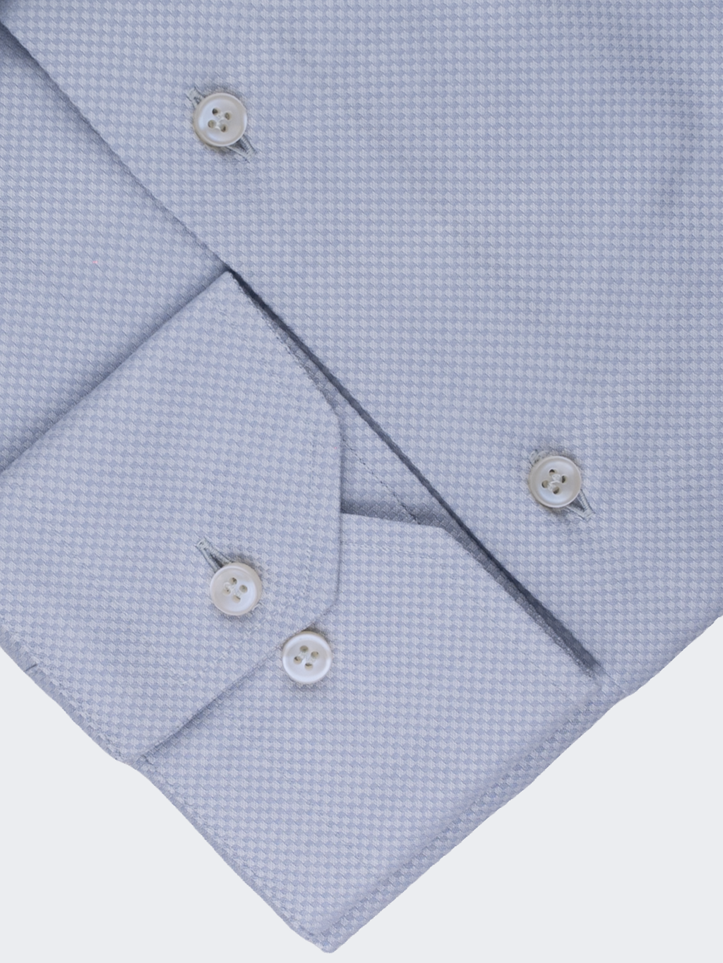 Light Blue Basket Weave Texture | Cotton Shirt