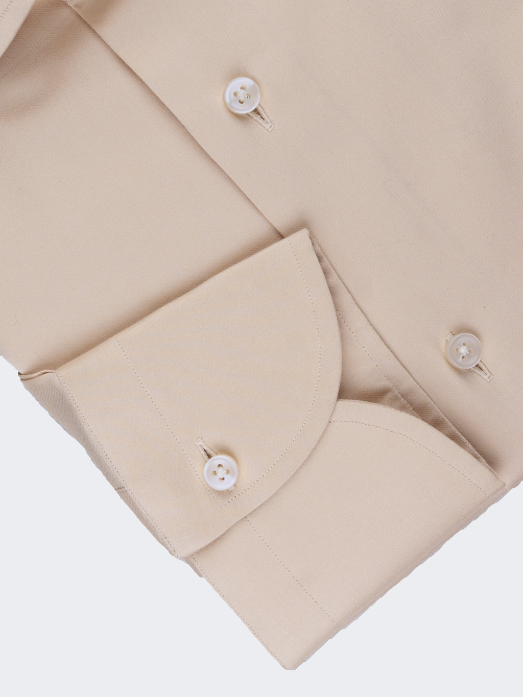 Beige Satin | Cotton Shirt