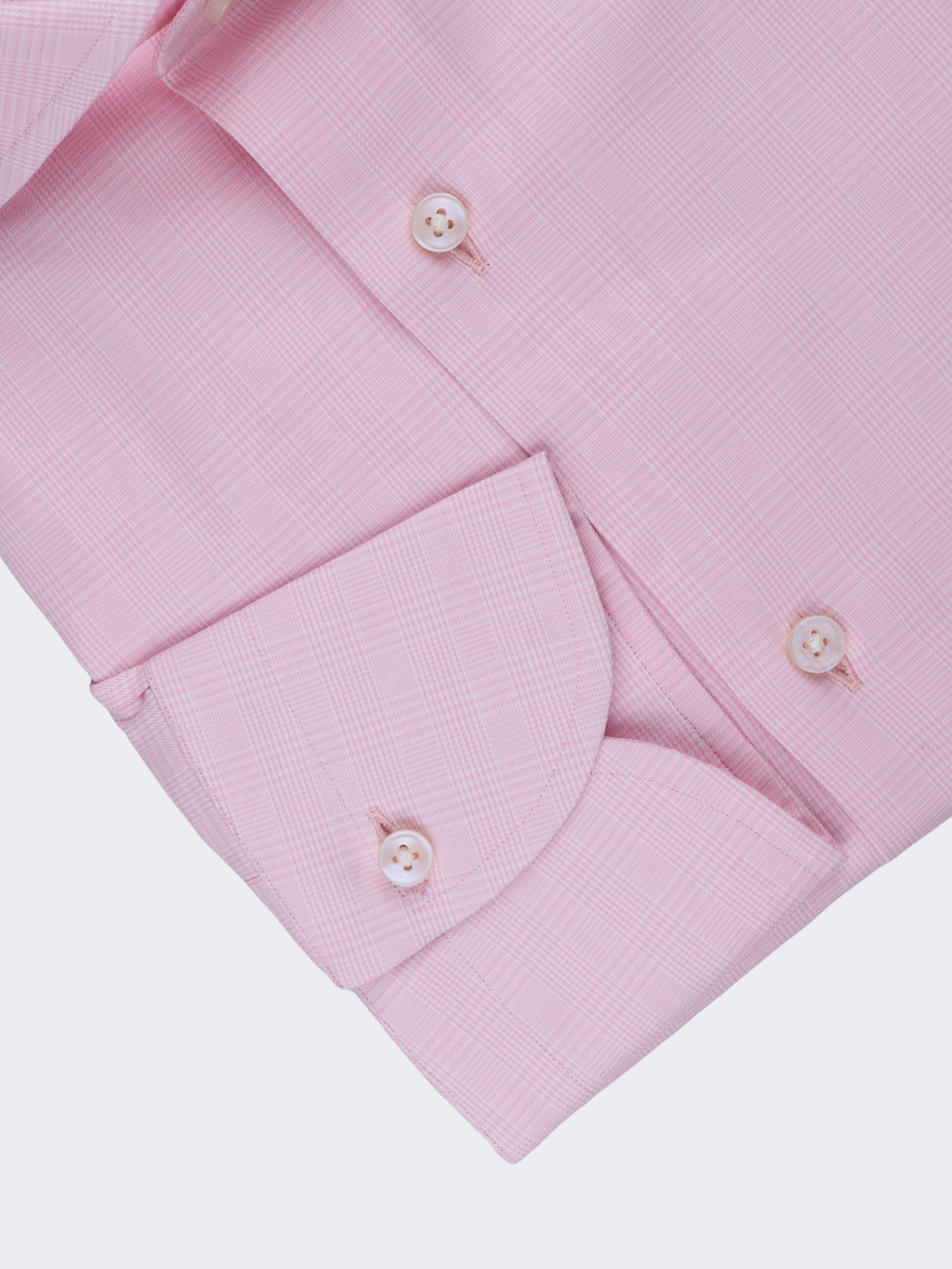 Pink Prince of Wales Check | Cotton Shirt