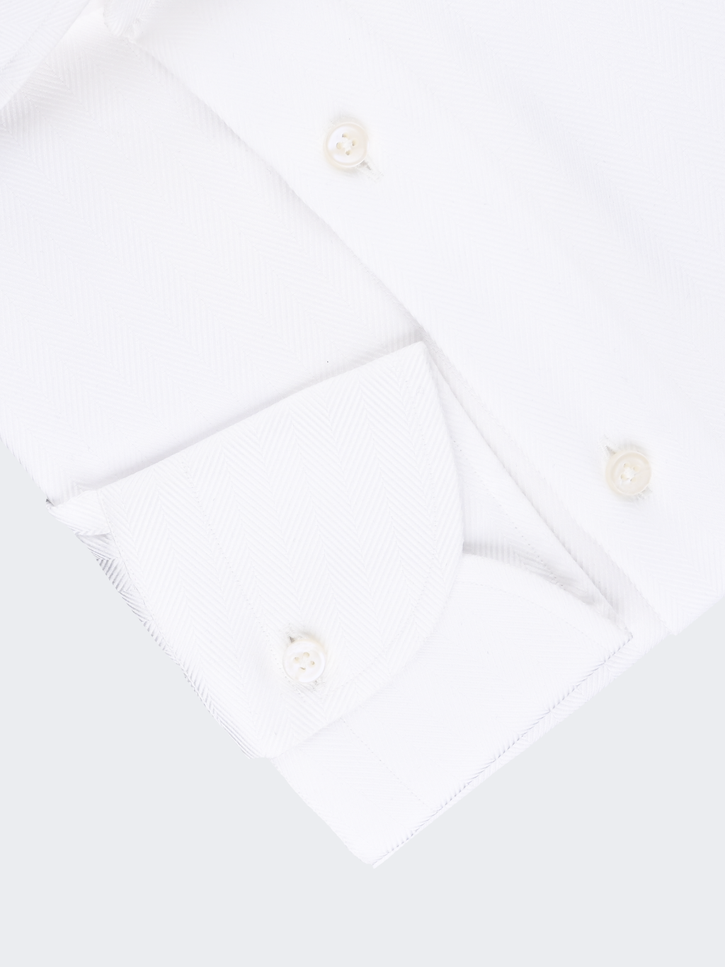 White Herringbone | Cotton Shirt