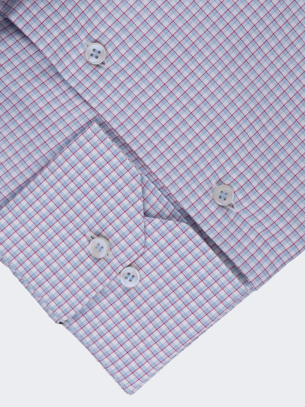 Blue & Red Mini Graph Check Shirt