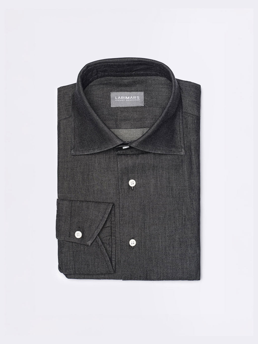 Black Denim Shirt | Dark Wash