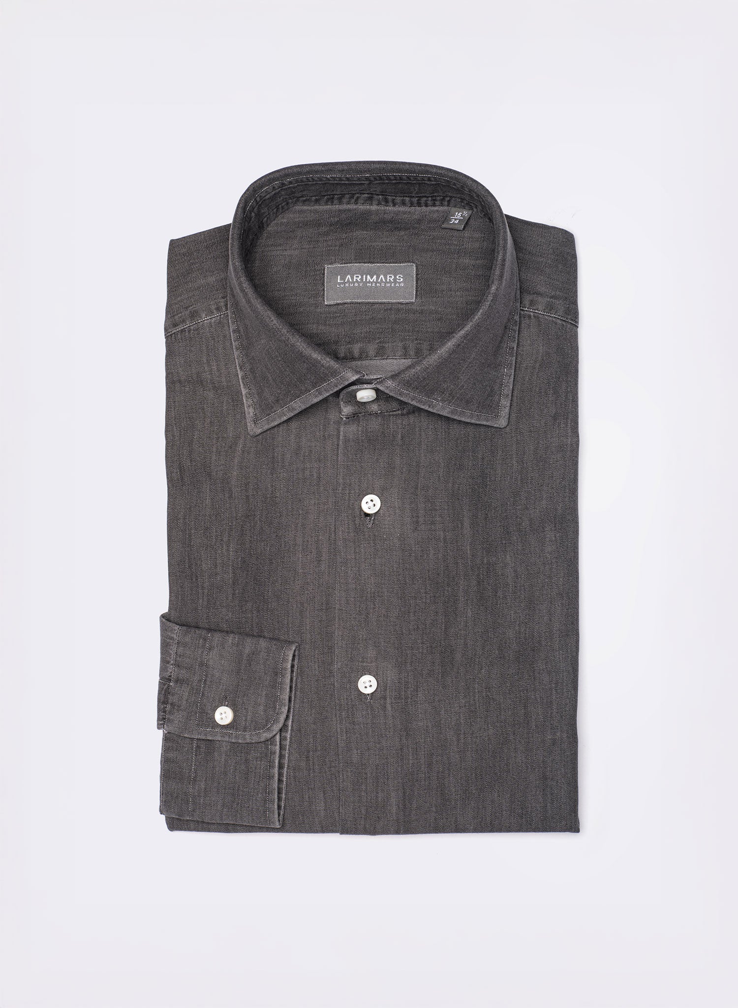 Light Wash | Black Denim Shirt