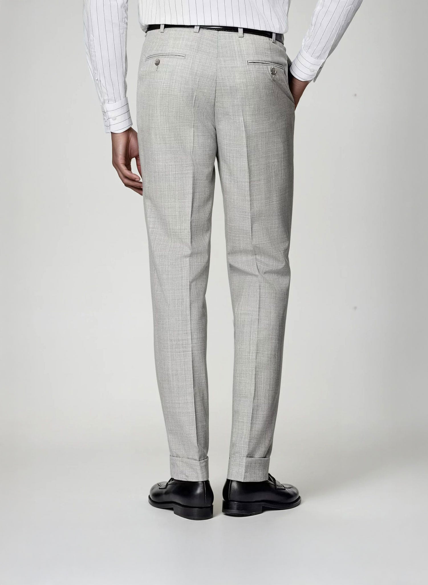 Light Grey Sharkskin Suit