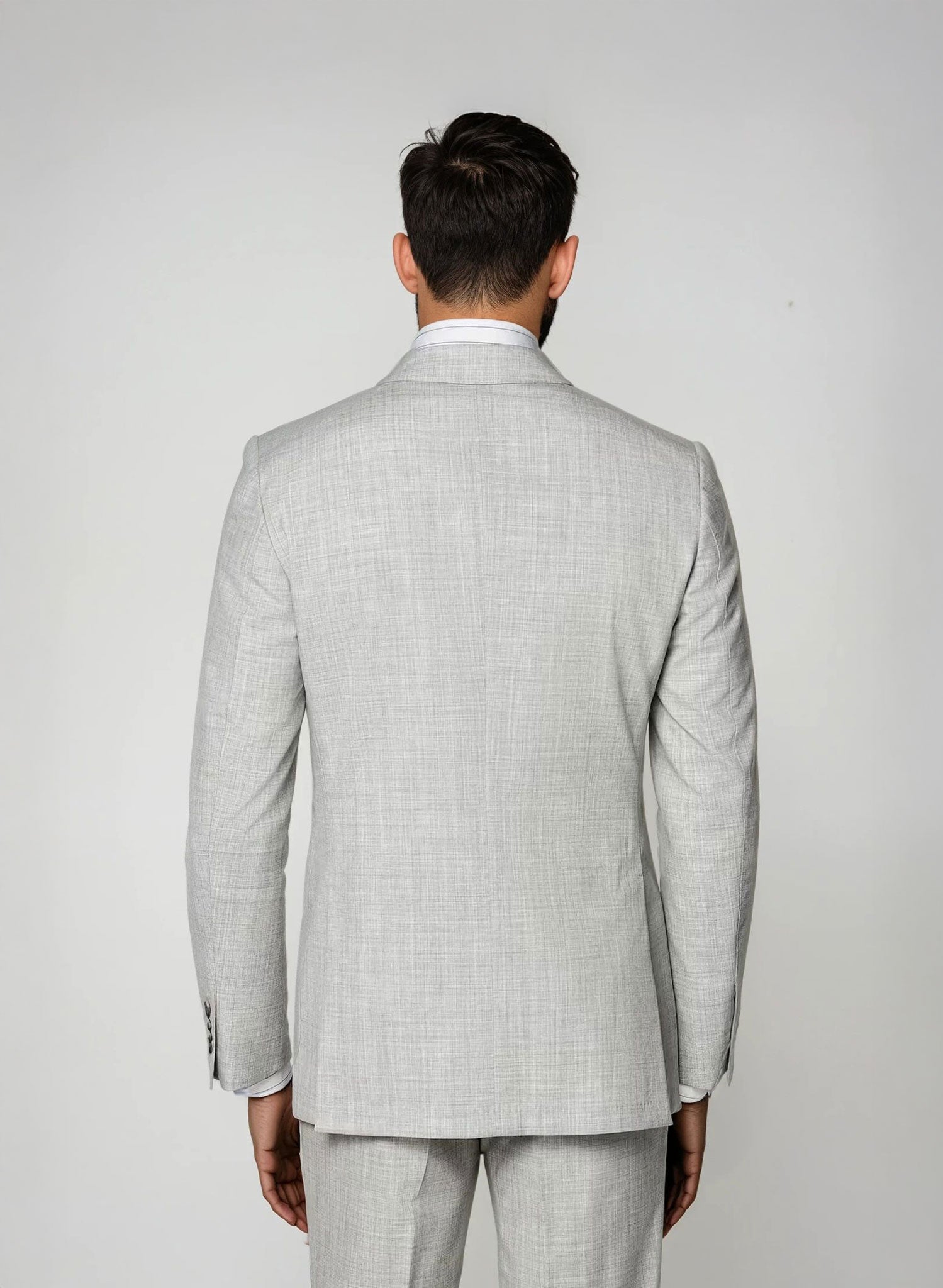 Light Grey Sharkskin Suit