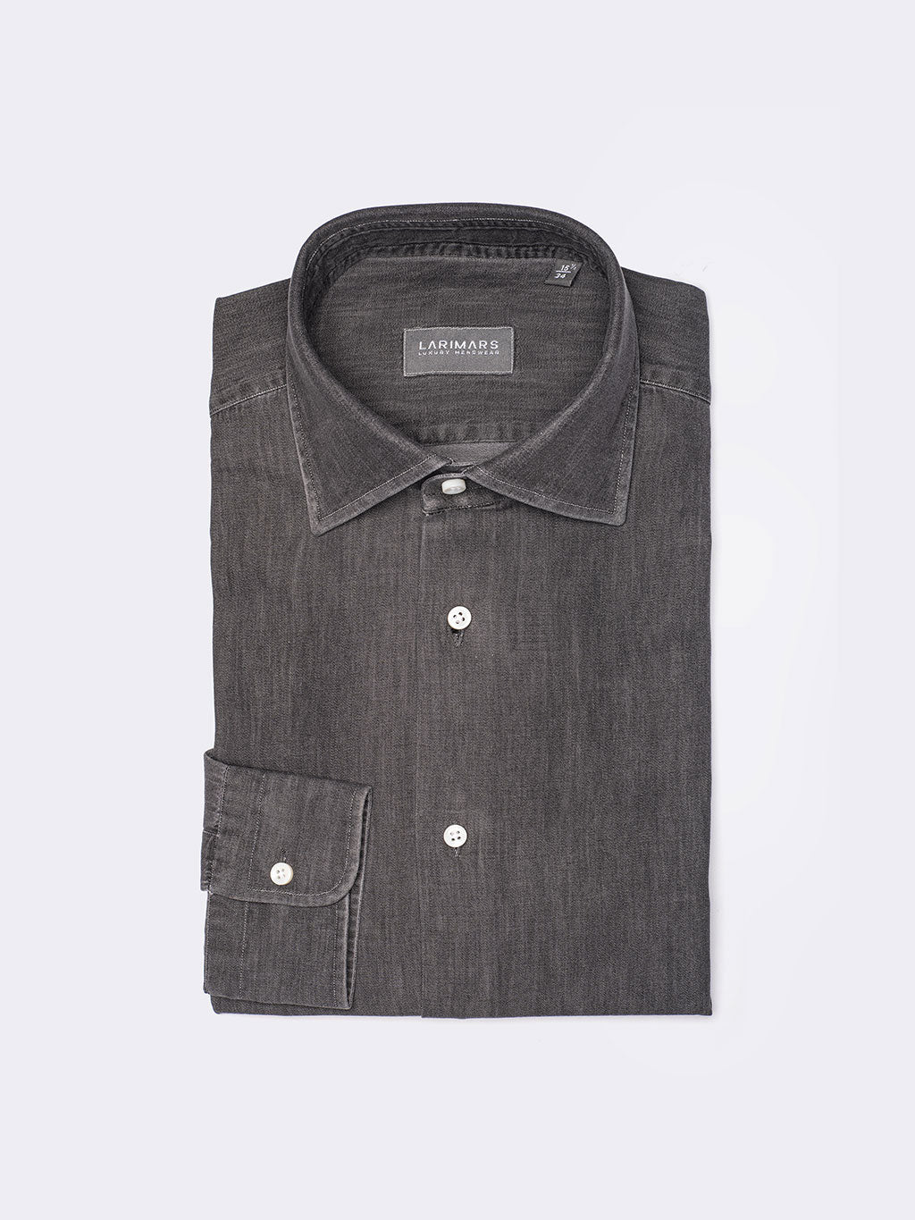 Light Wash | Black Denim Shirt