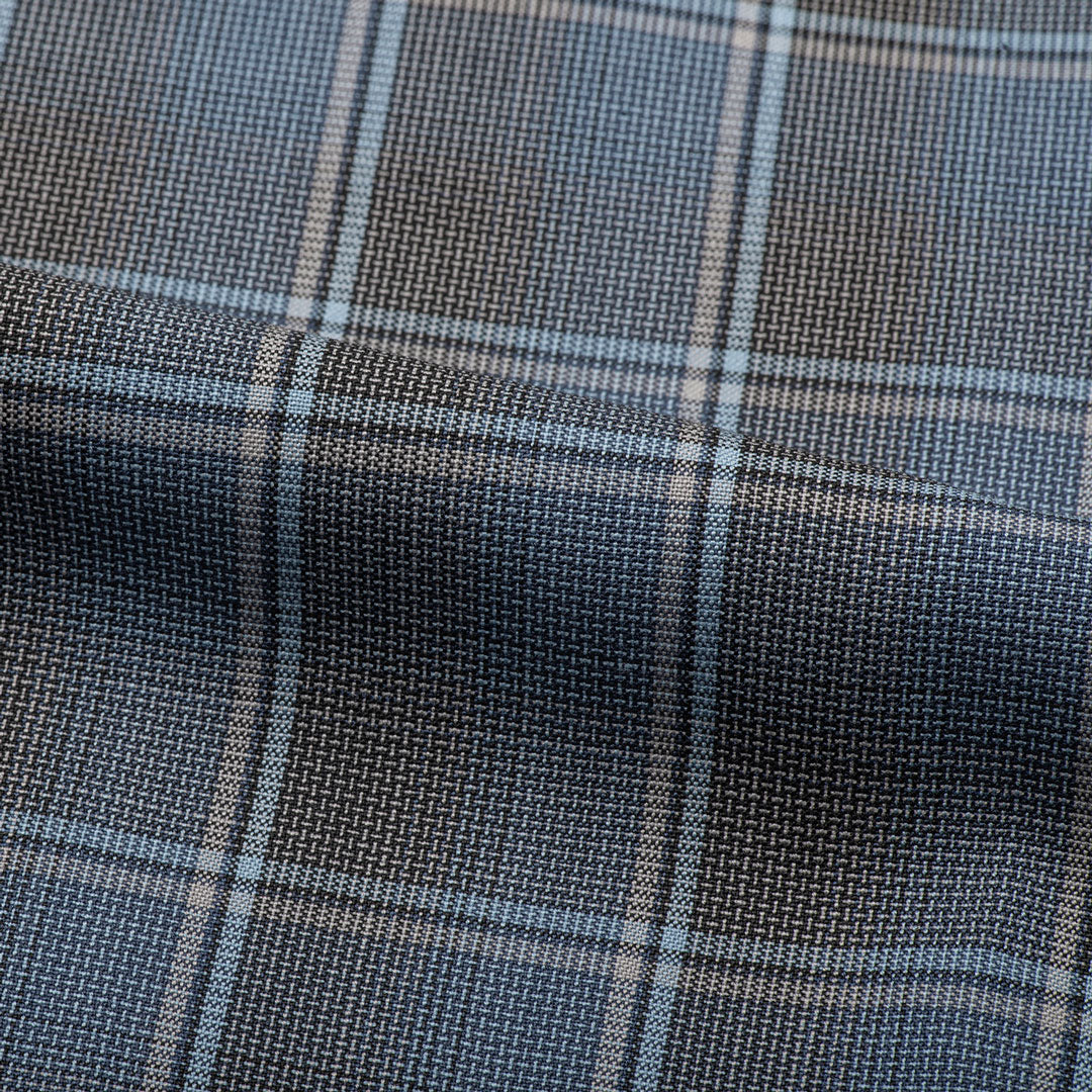 Medium Grey Blue Color Fabric