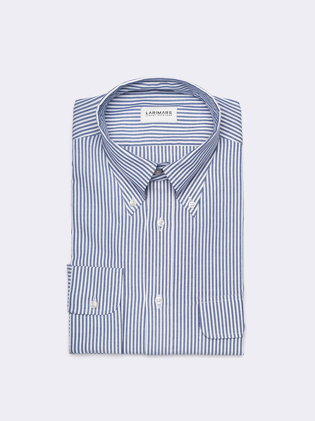 Medium Blue Stripe Oxford | Button Down