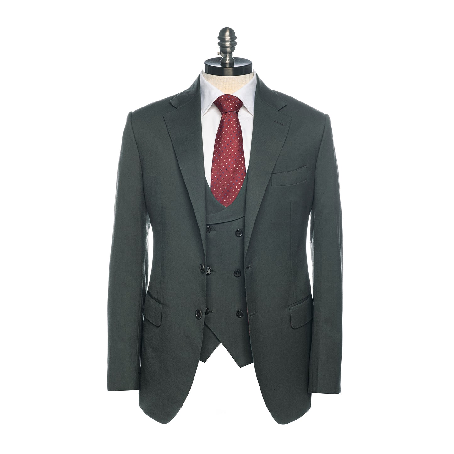 Olive color jacket for three pcs men's suit.