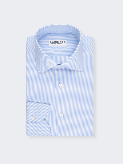 Light Blue Pencil Stripe | Easy Iron