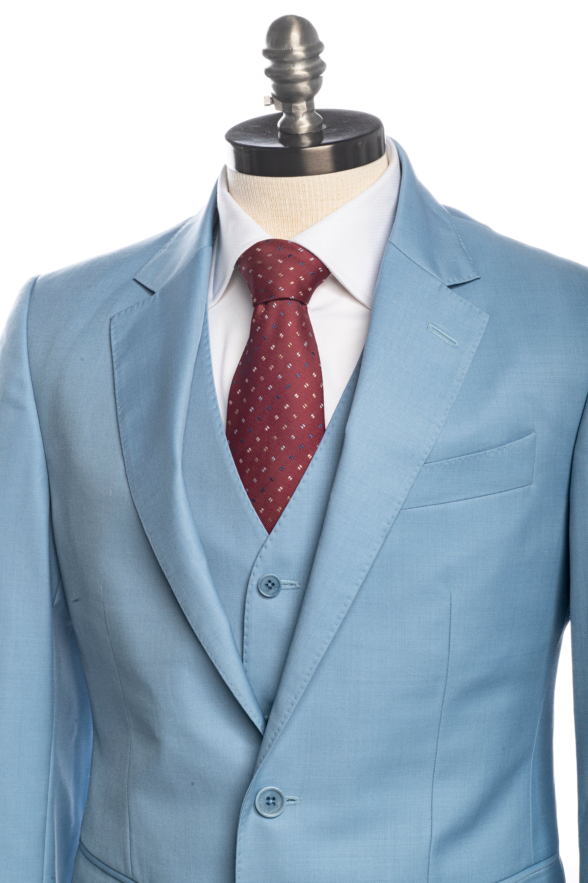Light Blue 3 Pcs Suit for Men