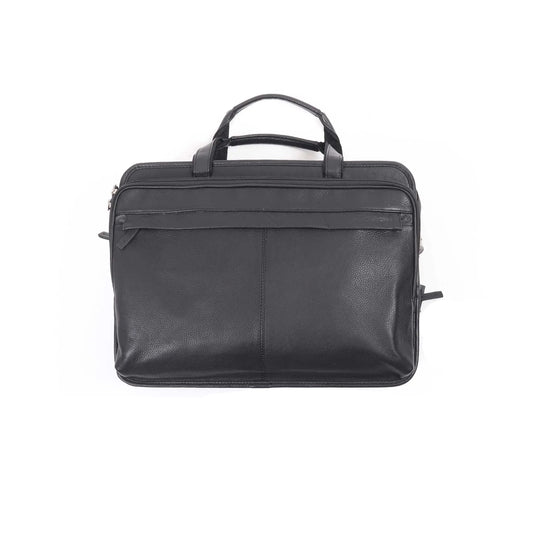 Leather Briefcase Laptop Bag | Black - Larimars Clothing Men's Formal and casual wear shirts