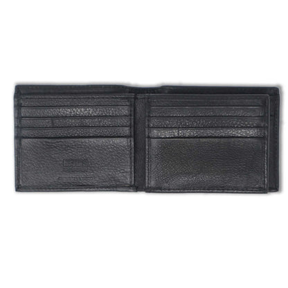 RFID Black Tri-Fold Leather Wallet - Larimars Clothing Men's Formal and casual wear shirts