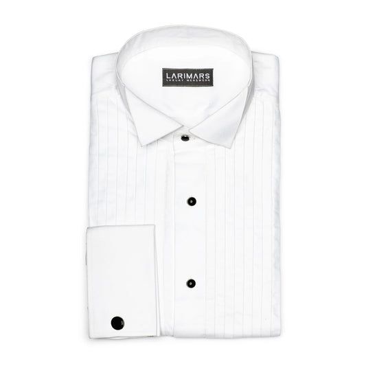 Pleated Bib Tuxedo Shirt - Larimars Clothing Men's Formal and casual wear shirts