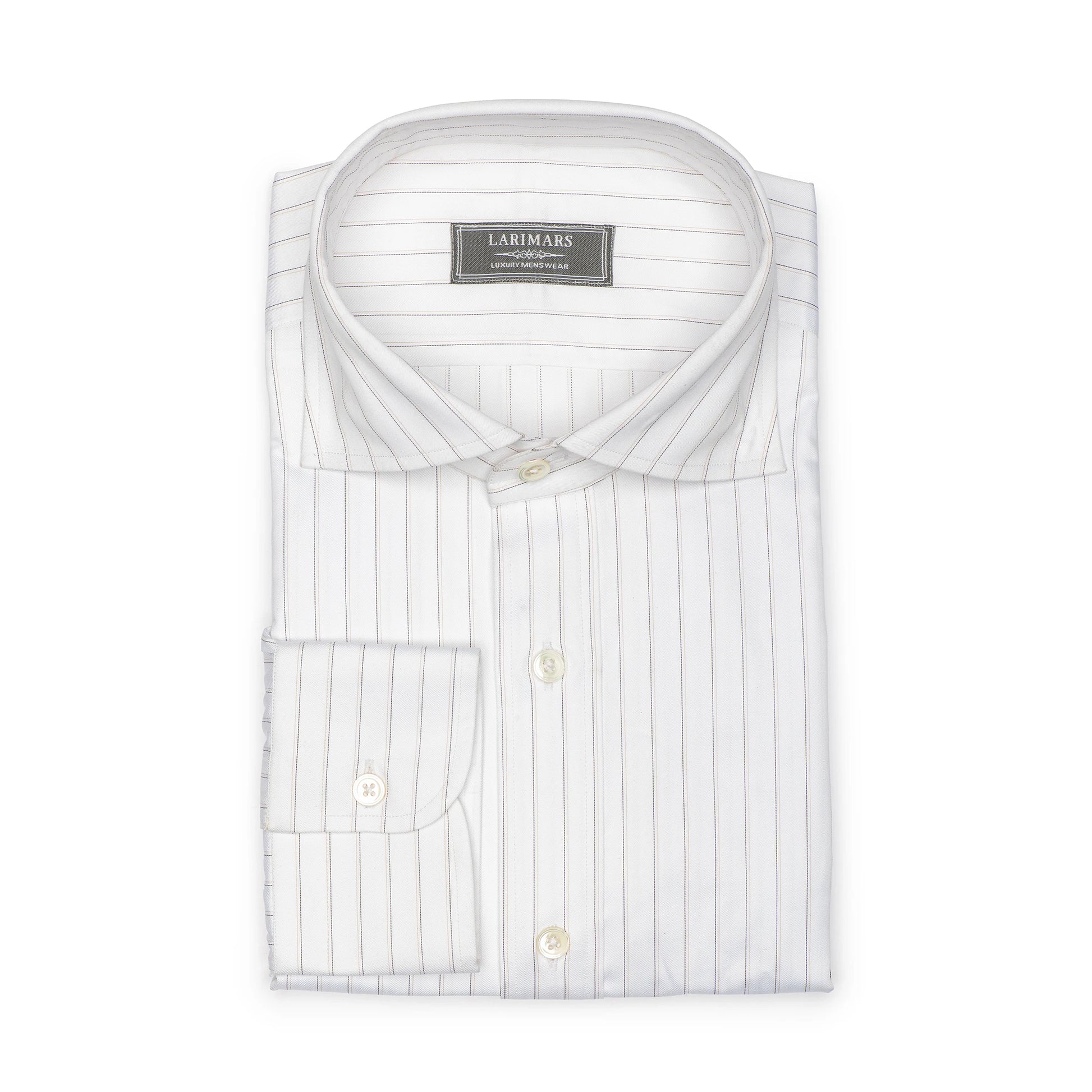 Black & Brown Stripe - Larimars Clothing Men's Formal and casual wear shirts