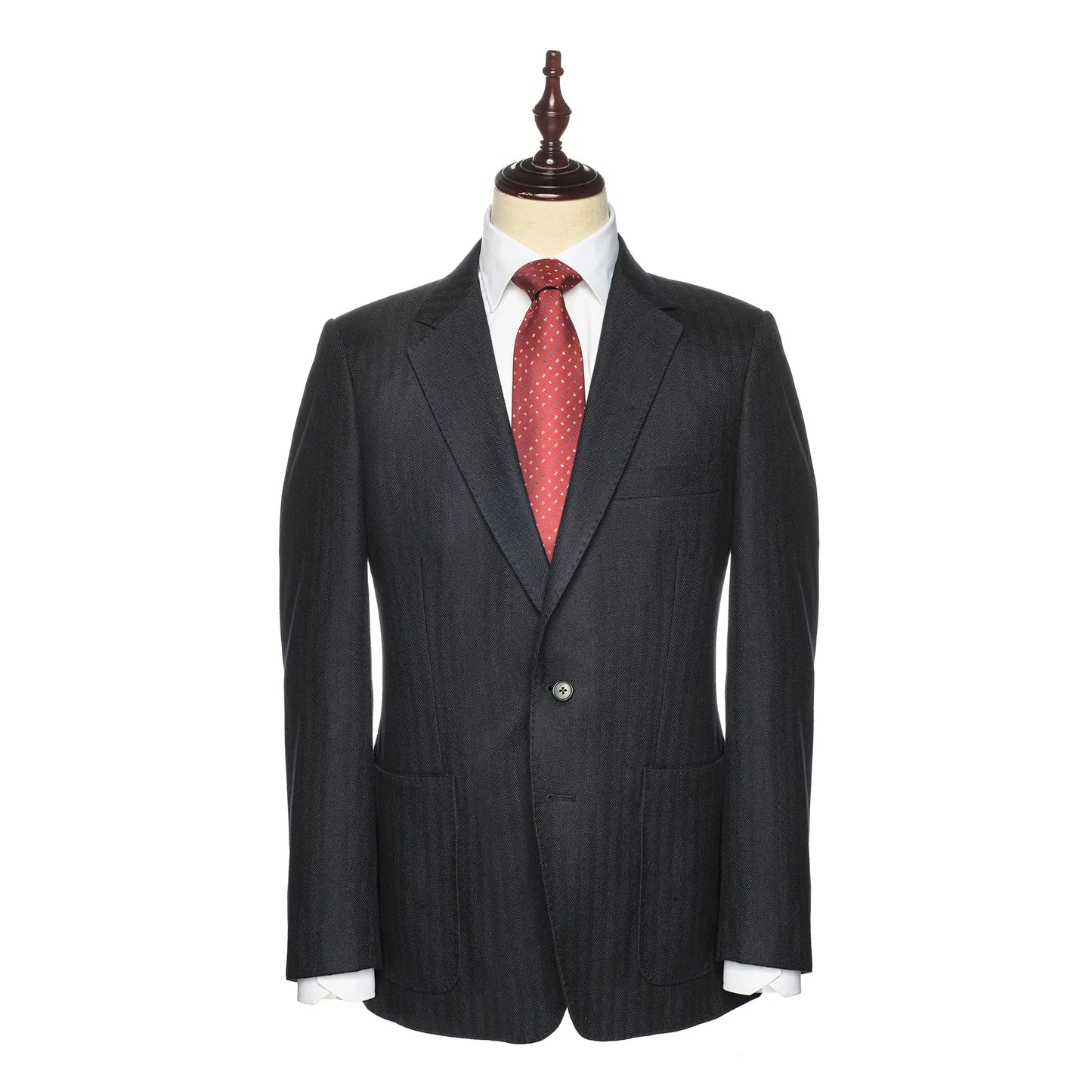 Black Herringbone Jacket - Larimars Clothing Men's Formal and casual wear shirts