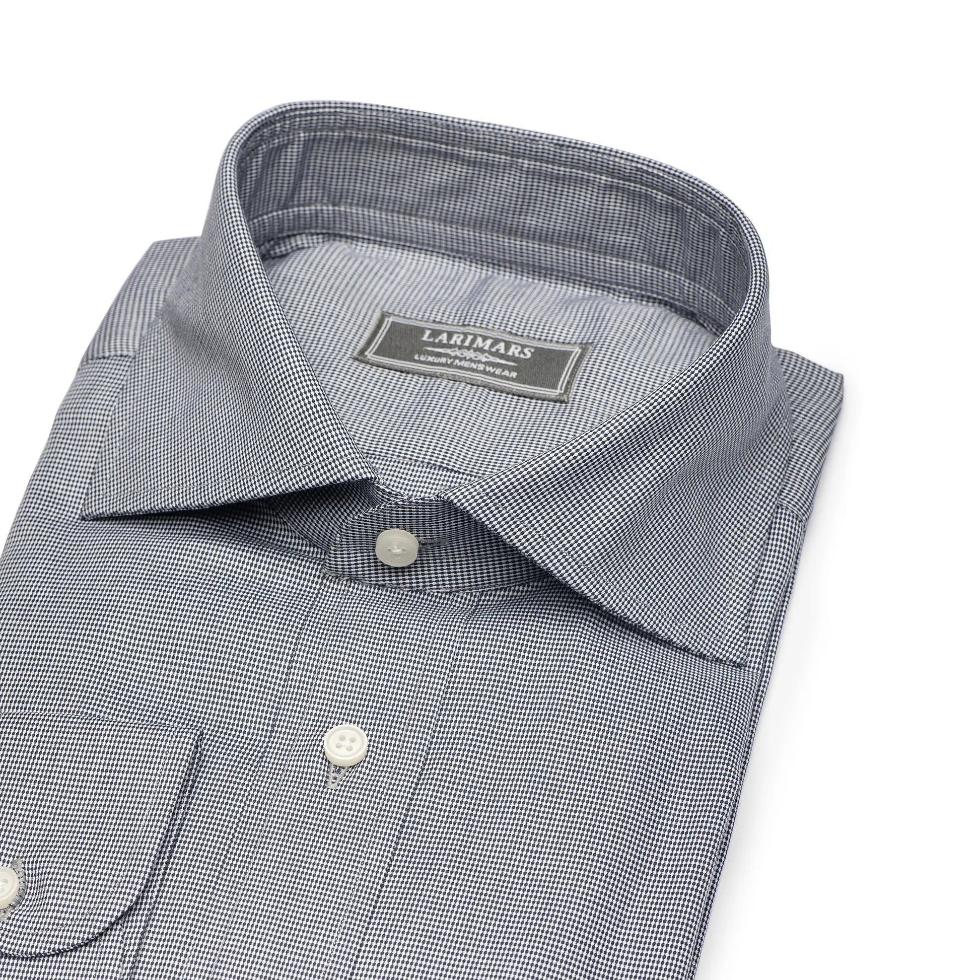Black Texture - Larimars Clothing Men's Formal and casual wear shirts