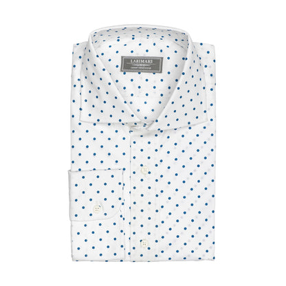 Blue Dot Print - Larimars Clothing Men's Formal and casual wear shirts