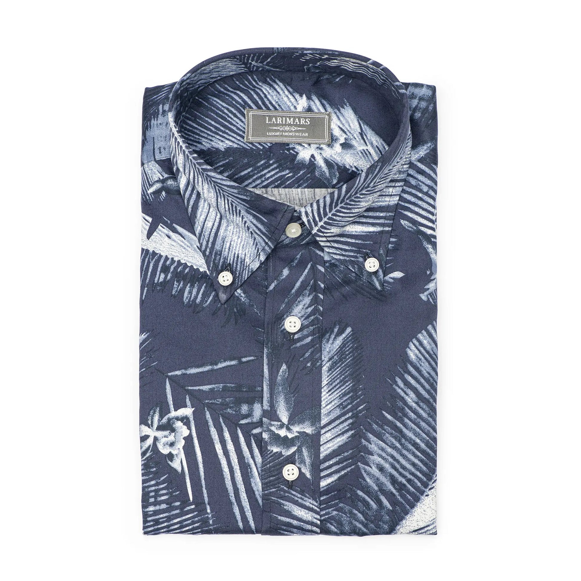 Blue Floral Print - Larimars Clothing Men's Formal and casual wear shirts