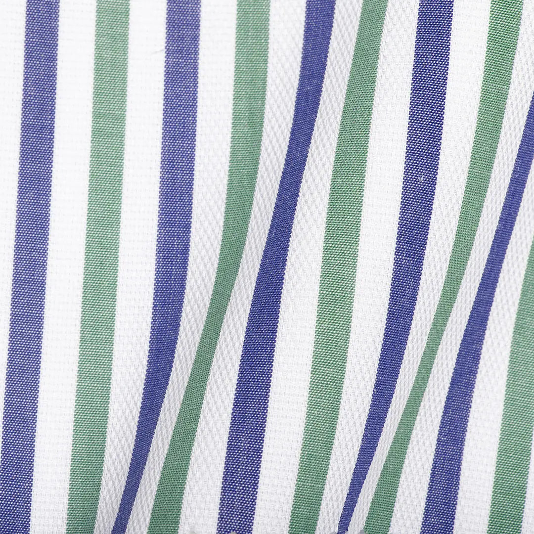 Blue & Green Dobby Stripe - Larimars Clothing Men's Formal and casual wear shirts