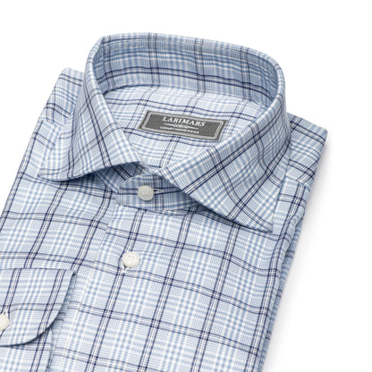 Blue Large Check - Larimars Clothing Men's Formal and casual wear shirts