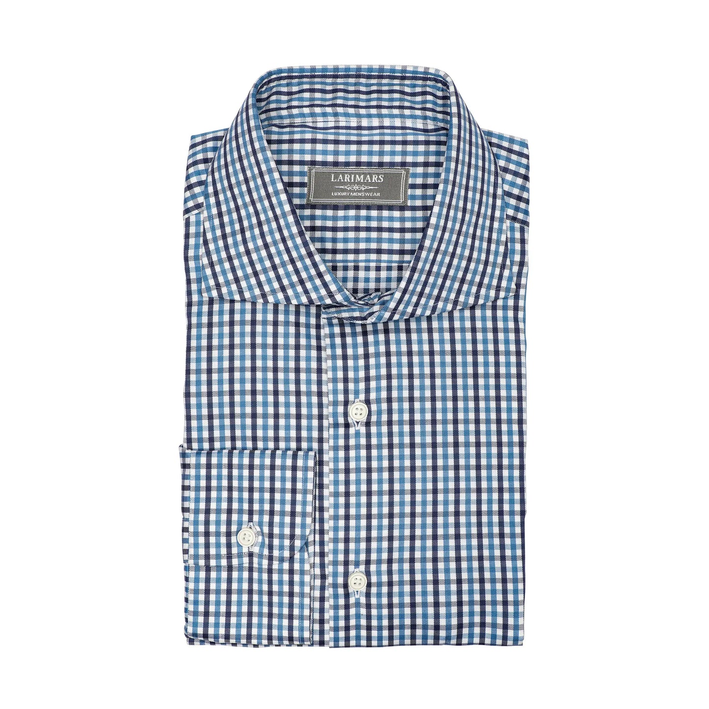 Blue Multi Check - Larimars Clothing Men's Formal and casual wear shirts