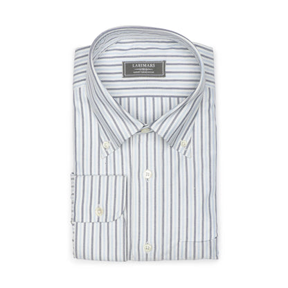 Blue Multi Stripe Oxford - Larimars Clothing Men's Formal and casual wear shirts