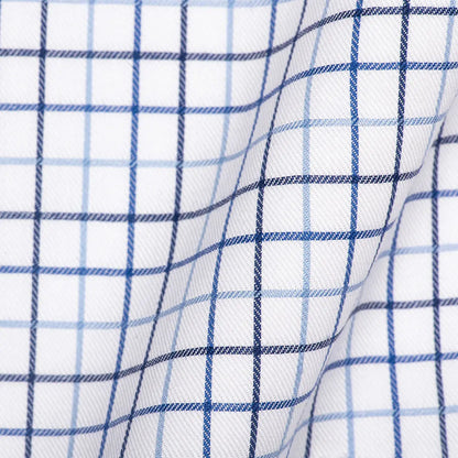 Blue Tattersall - Larimars Clothing Men's Formal and casual wear shirts