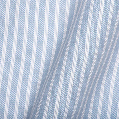 Blue & White Dobby Stripe - Larimars Clothing Men's Formal and casual wear shirts