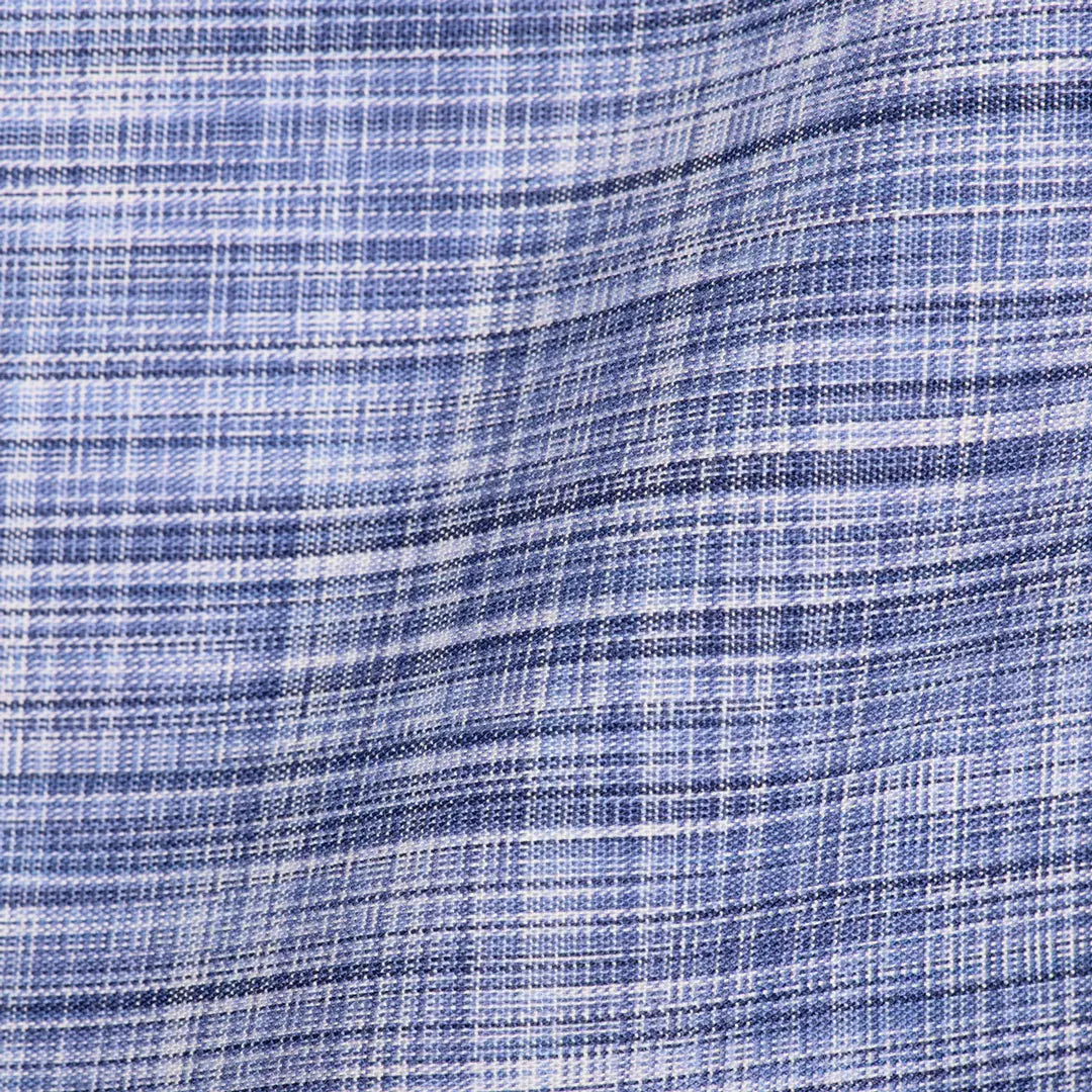 Blue & White Multi Color Slub - Larimars Clothing Men's Formal and casual wear shirts
