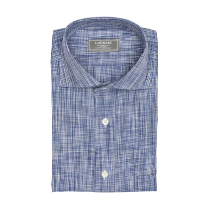 Blue & White Multi Color Slub - Larimars Clothing Men's Formal and casual wear shirts