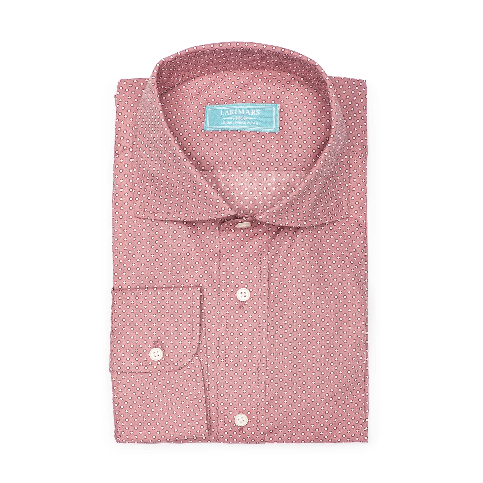 Burgundy Circle Print - Larimars Clothing Men's Formal and casual wear shirts