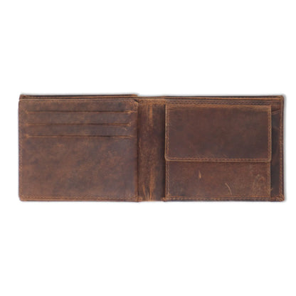 Copper Brown Leather Wallet - Larimars Clothing Men's Formal and casual wear shirts